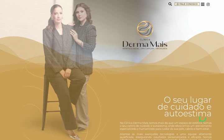 Screenshot of clinicaesteticalondrina.com.br