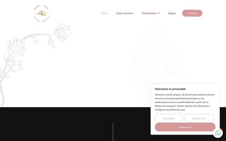 Screenshot of clinicaesteticamariadelosrios.com
