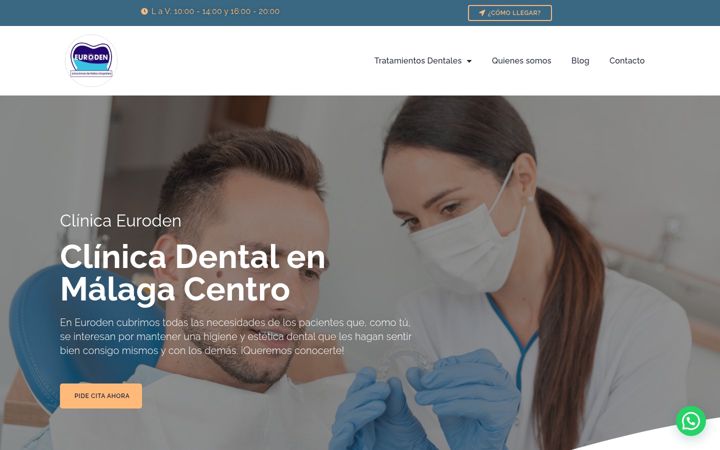 Screenshot of clinicaeuroden.com