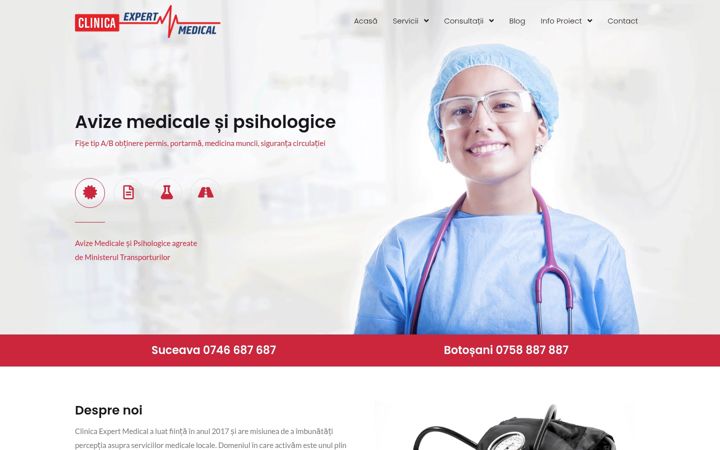 Skjermbilde av clinicaexpertmedical.ro