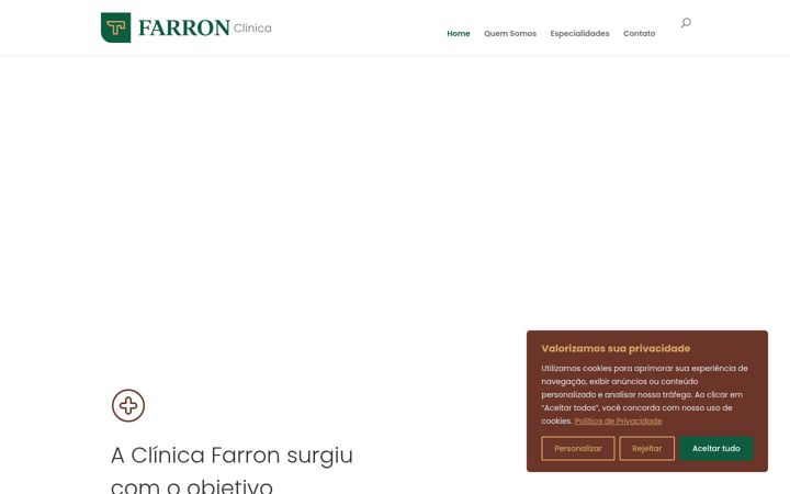 Screenshot of clinicafarron.com.br