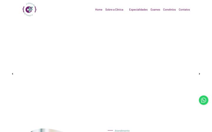 Screenshot di clinicafeme.com.br