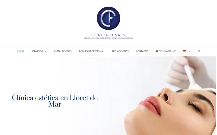 Screenshot of clinicafenals.com
