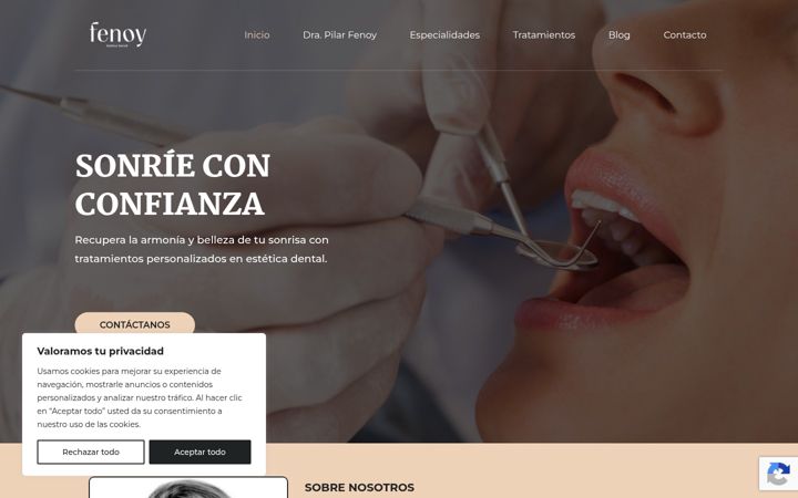 Screenshot of clinicafenoy.com