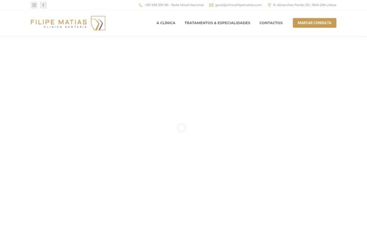 Screenshot of clinicafilipematias.com