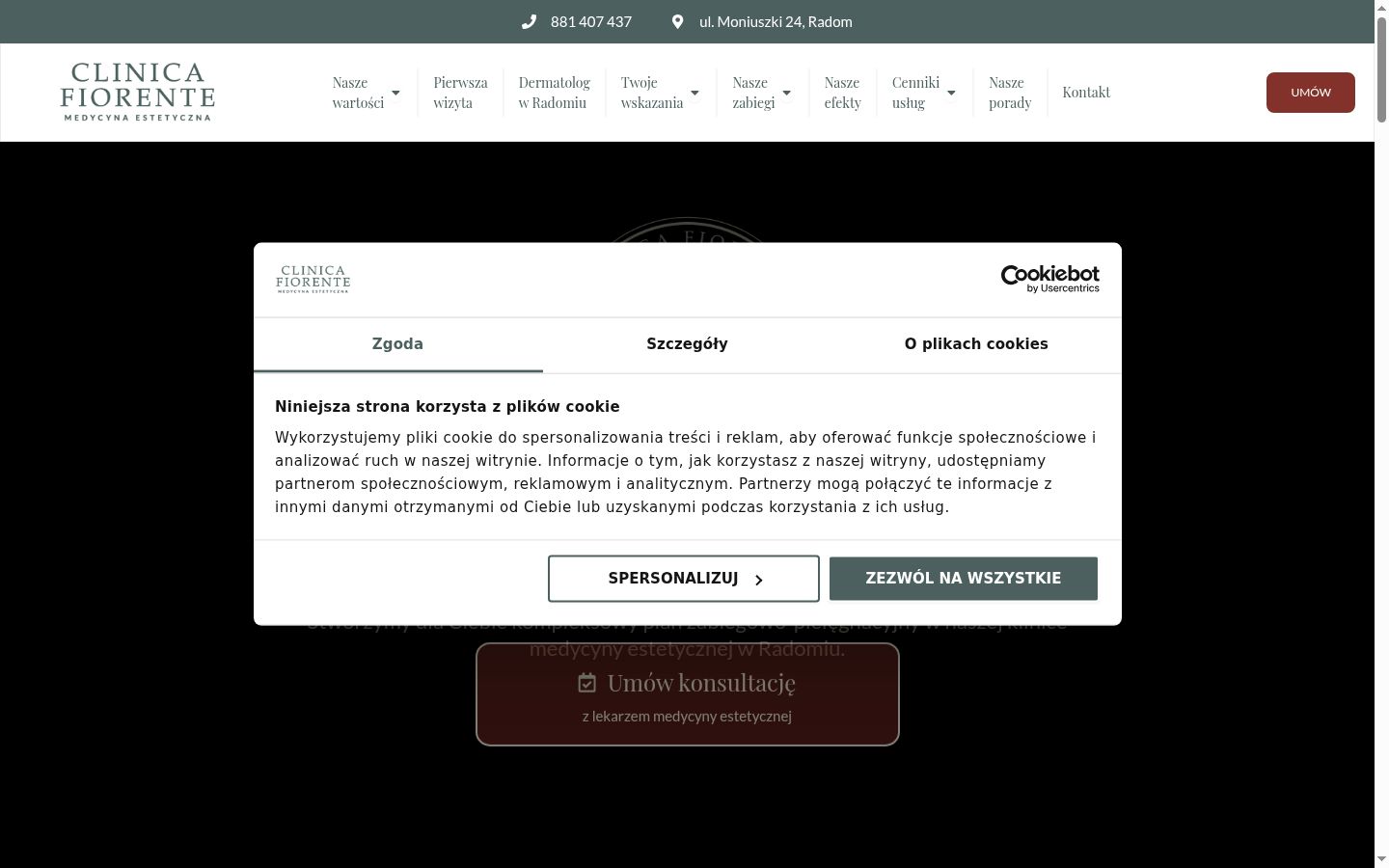 Sutikimo reklamjuostės, rodytos prieš bet kokią sąveiką, ekrano kopija