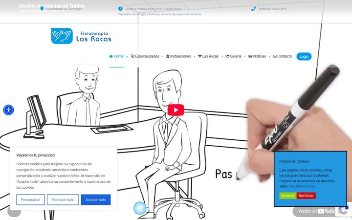 Screenshot of clinicafisioterapia.com