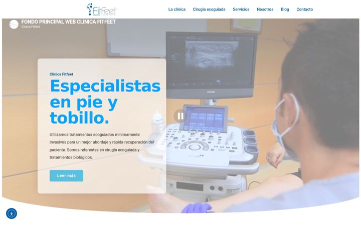 Screenshot of clinicafitfeet.com