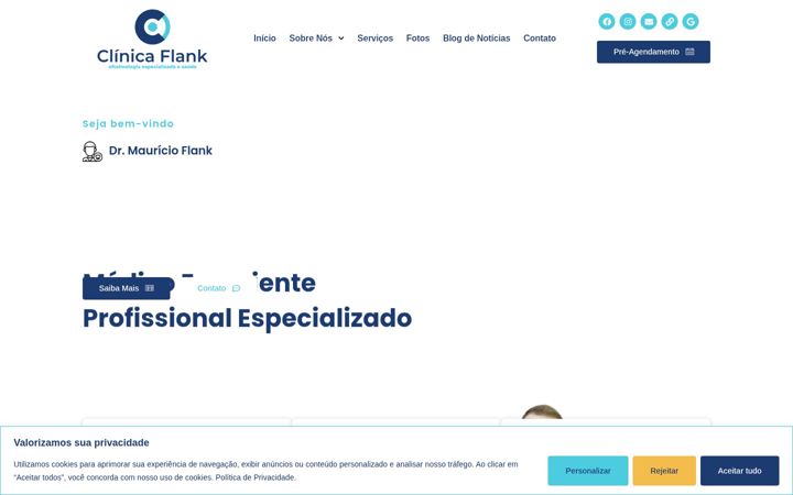 Screenshot of clinicaflank.com.br