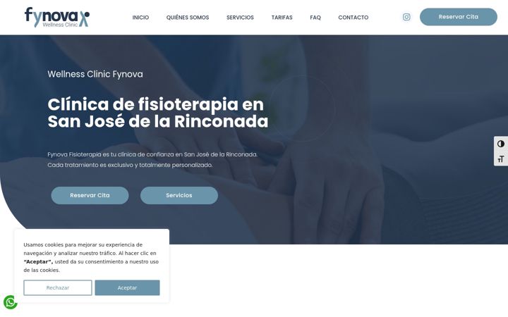 Screenshot of clinicafynova.com