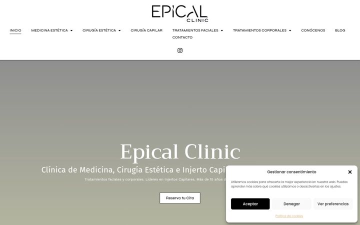 Screenshot of clinicagaiacartagena.es
