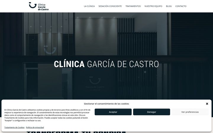 Screenshot of clinicagarciadecastro.com