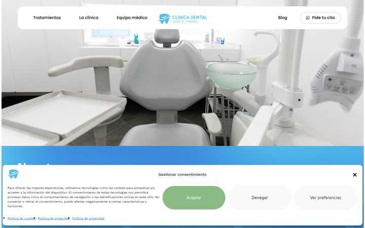 Screenshot of clinicagarciafrexes.com