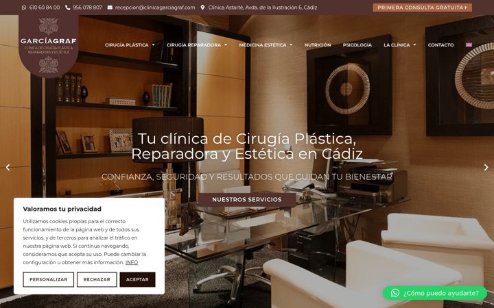Screenshot of clinicagarciagraf.com