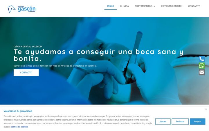 Screenshot of clinicagascon.com