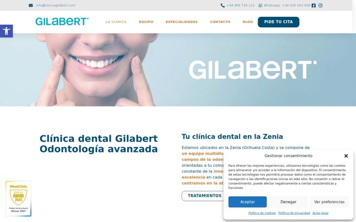 Screenshot of clinicagilabert.com