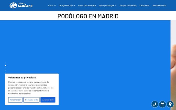 Screenshot of clinicagimenez.es