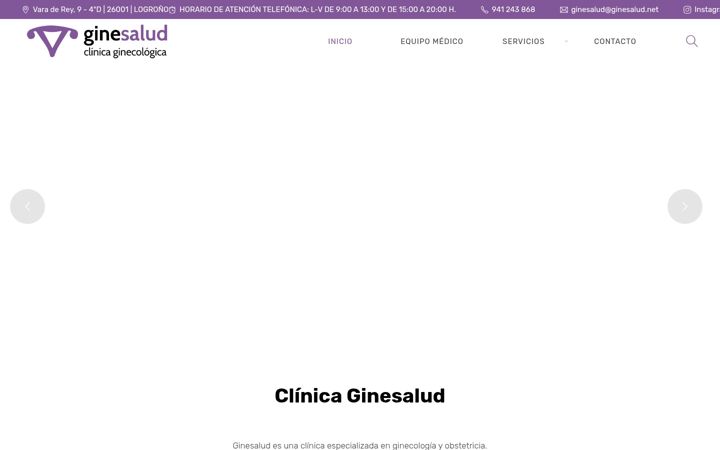 Screenshot di clinicaginesalud.net