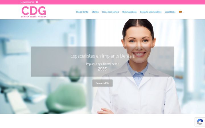 Screenshot of clinicagironadental.com