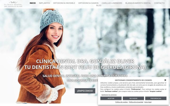 Screenshot of clinicagonzalezoliver.com