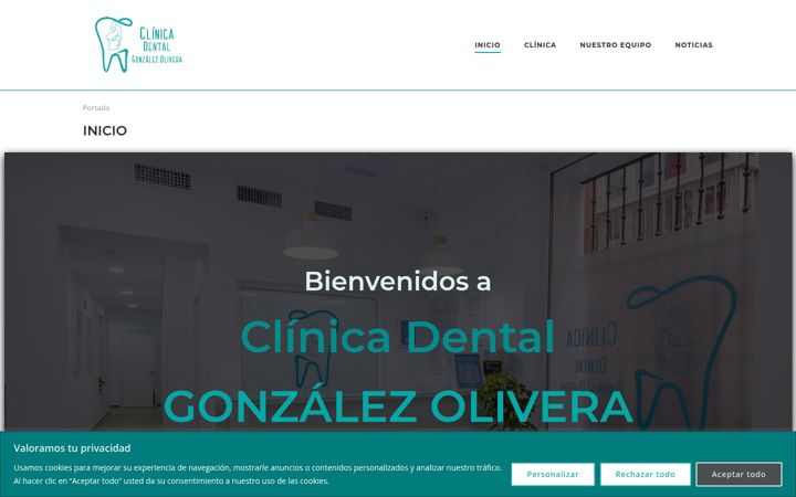 Screenshot of clinicagonzalezolivera.com