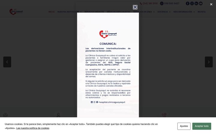 Screenshot of clinicaguayaquil.com