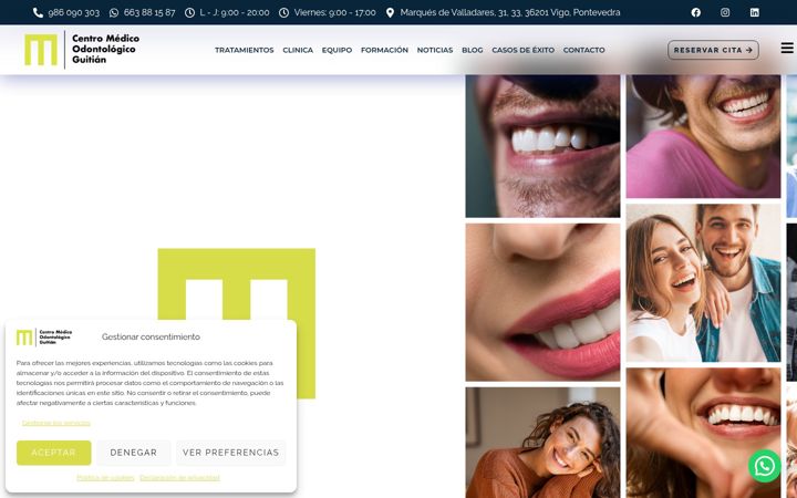Screenshot van clinicaguitian.com