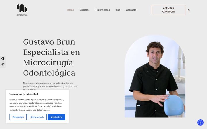 Screenshot of clinicagustavobrun.com