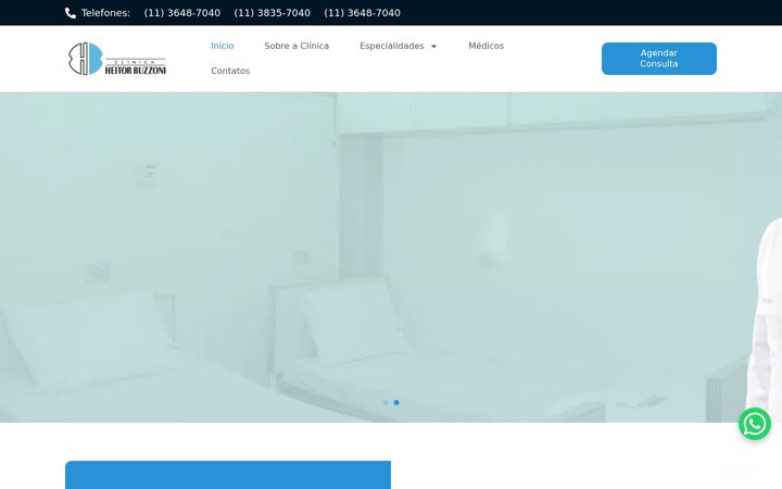 Screenshot of clinicaheitorbuzzoni.com.br