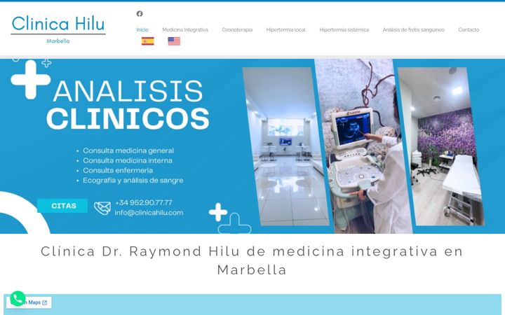Screenshot of clinicahilu.com