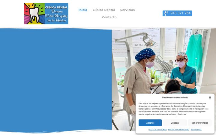 Screenshot of clinicahuebra.com