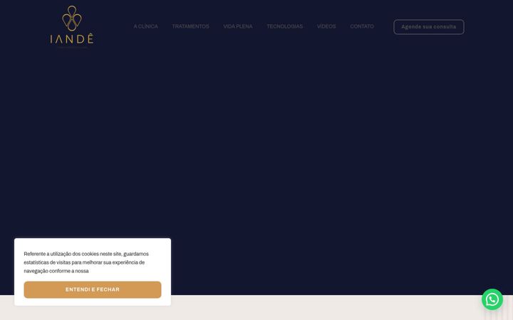 Screenshot of clinicaiande.com.br