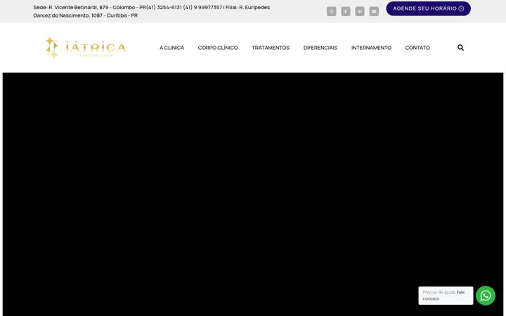 Skärmbild av clinicaiatrica.com.br