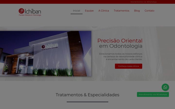 Screenshot of clinicaichiban.com.br