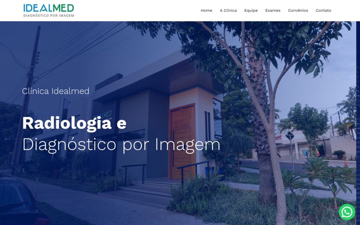 Screenshot of clinicaidealmed.com.br