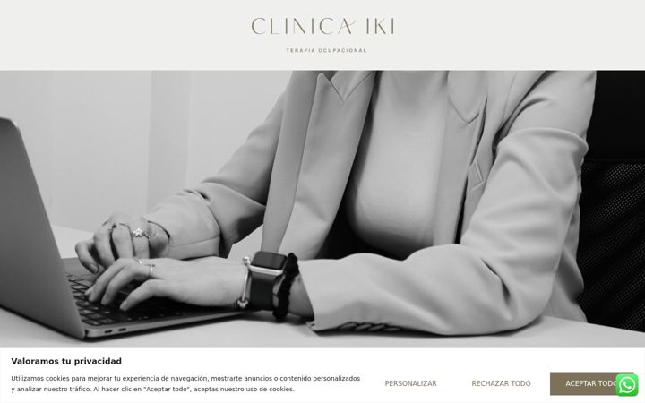 Skærmbillede af clinicaiki.es