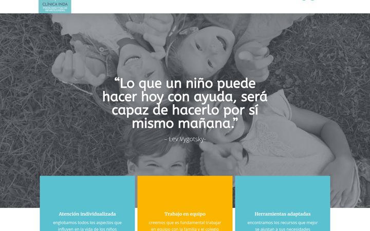 Screenshot of clinicainda.com