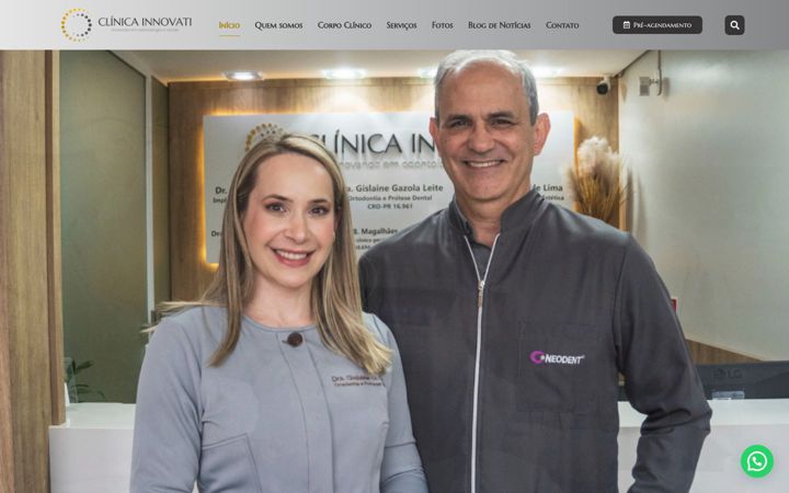 Skärmbild av clinicainnovati.com.br