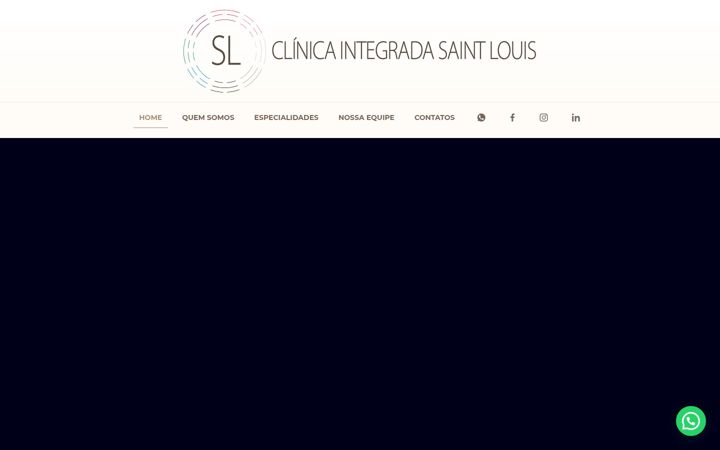 Screenshot di clinicaintegradasaintlouis.com.br