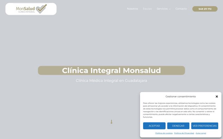 Screenshot di clinicaintegralmonsalud.net