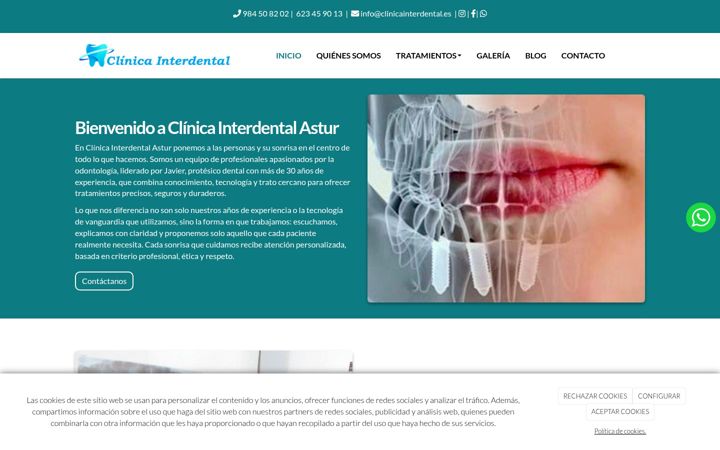 Screenshot of clinicainterdental.es