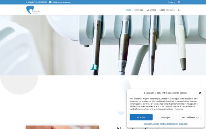 Screenshot of clinicairenejimenez.com