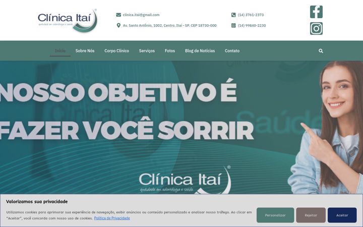 Screenshot di clinicaitai.com.br