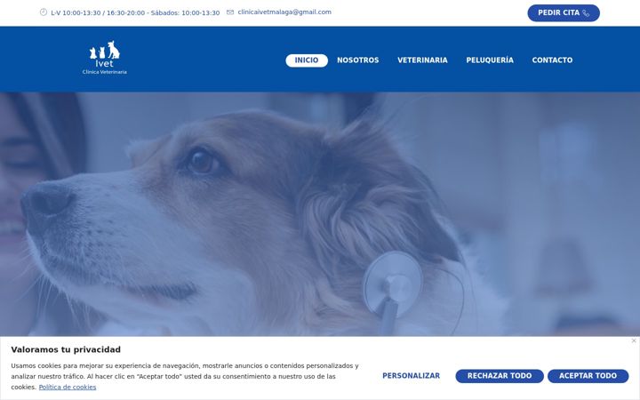 Screenshot of clinicaivet.com