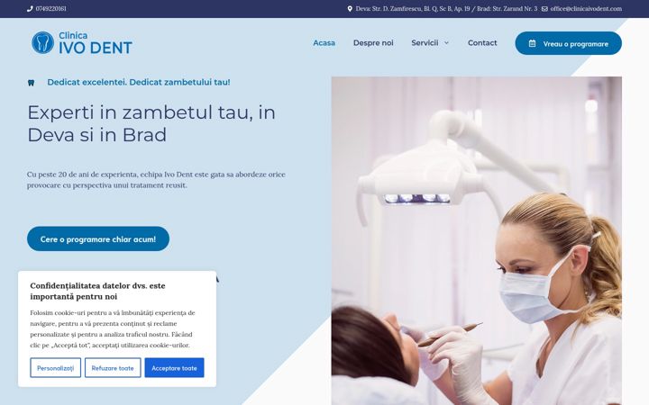 Screenshot of clinicaivodent.com