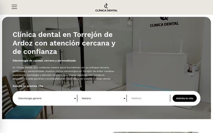 Screenshot of clinicajcquintana.com