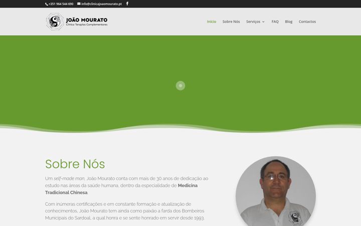 Ekrano kopija clinicajoaomourato.pt