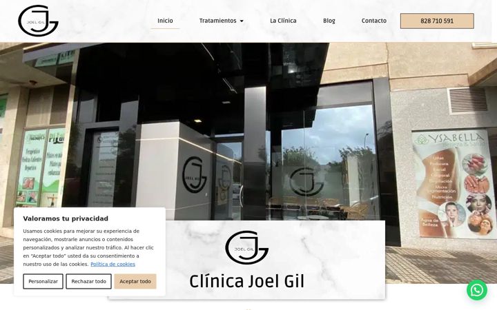 Screenshot of clinicajoelgil.es
