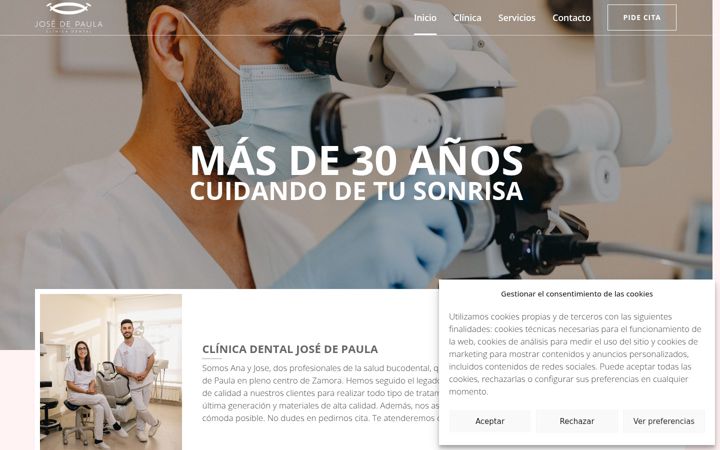 Screenshot of clinicajosedepaula.com