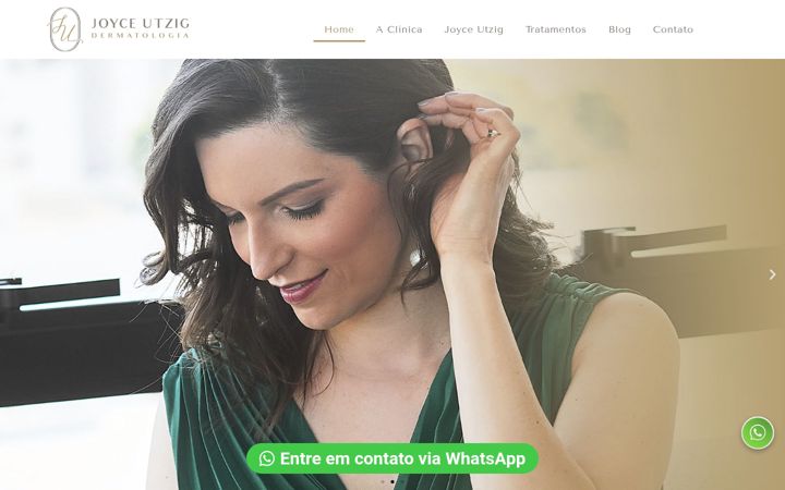 Screenshot di clinicajoyceutzig.com.br